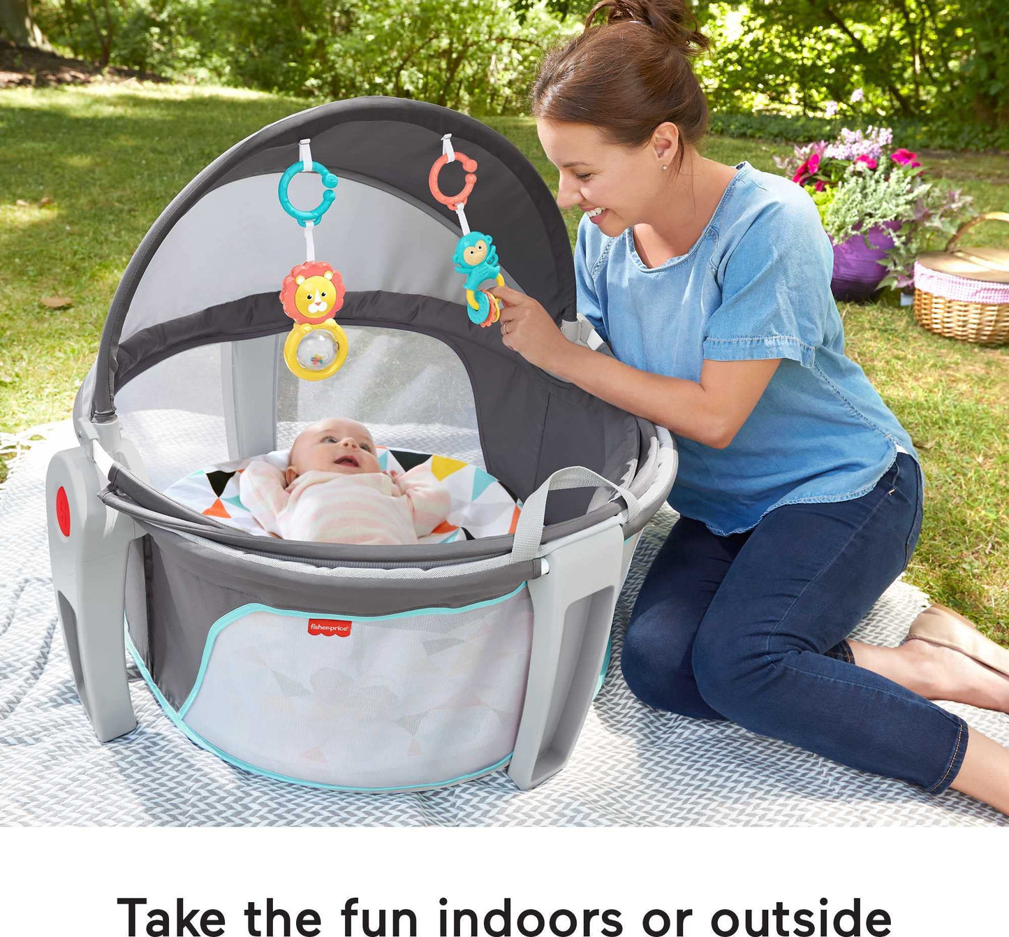 LittleNest™ Portable Baby Cradle – Soft, Safe & Lightweight Travel Bassinet for Newborns (0-18 Months)