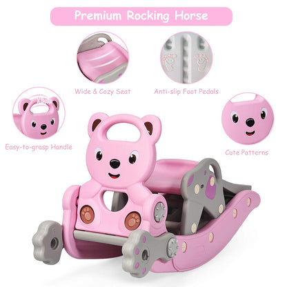 PlayNest™ 5-in-1 Toddler Slide & Rocking Toy – Indoor & Outdoor Fun for Ages 1-5