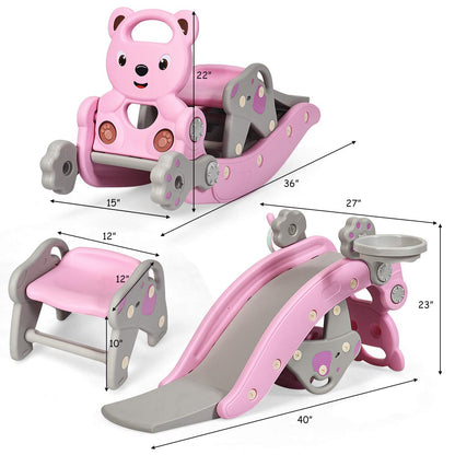PlayNest™ 5-in-1 Toddler Slide & Rocking Toy – Indoor & Outdoor Fun for Ages 1-5