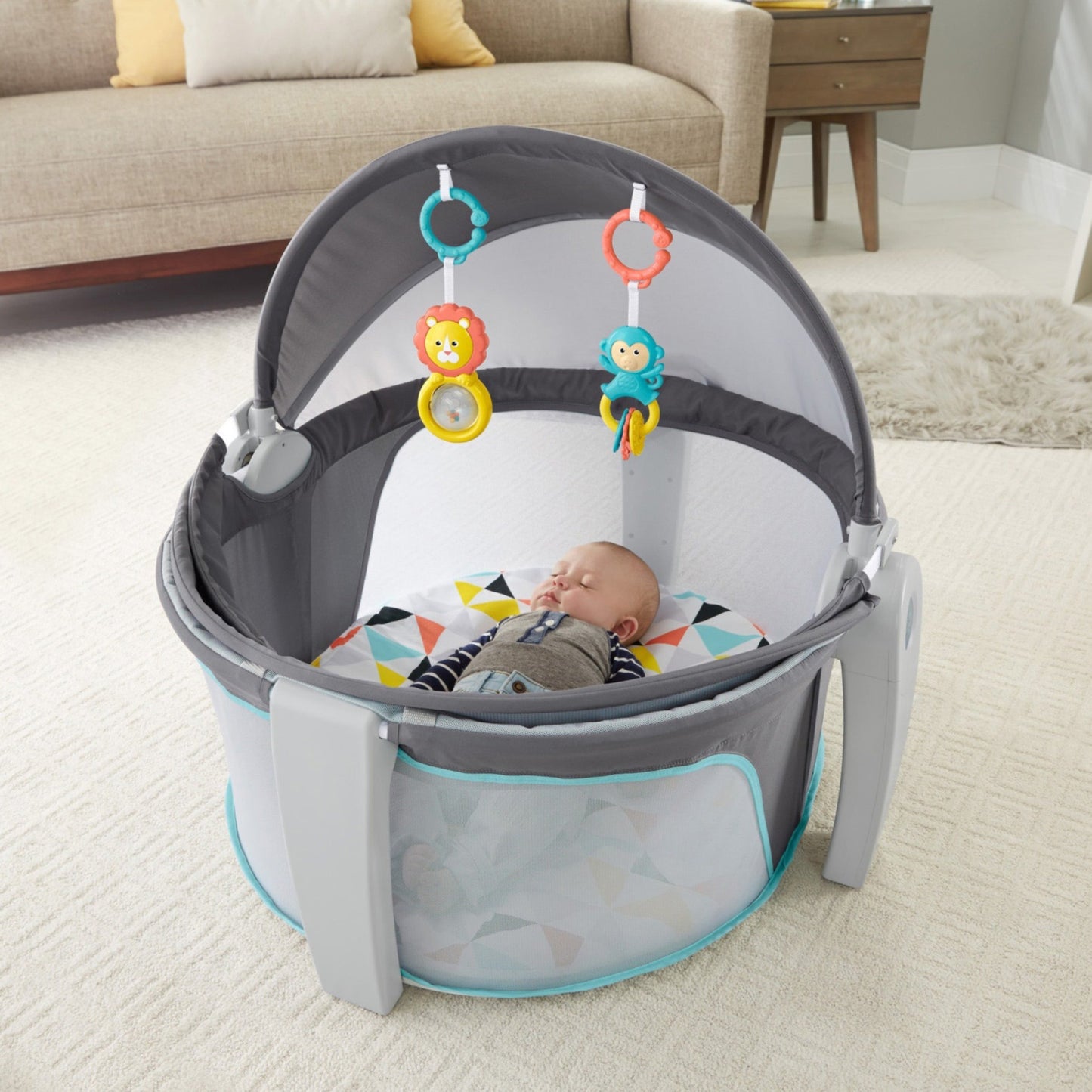 LittleNest™ Portable Baby Cradle – Soft, Safe & Lightweight Travel Bassinet for Newborns (0-18 Months)
