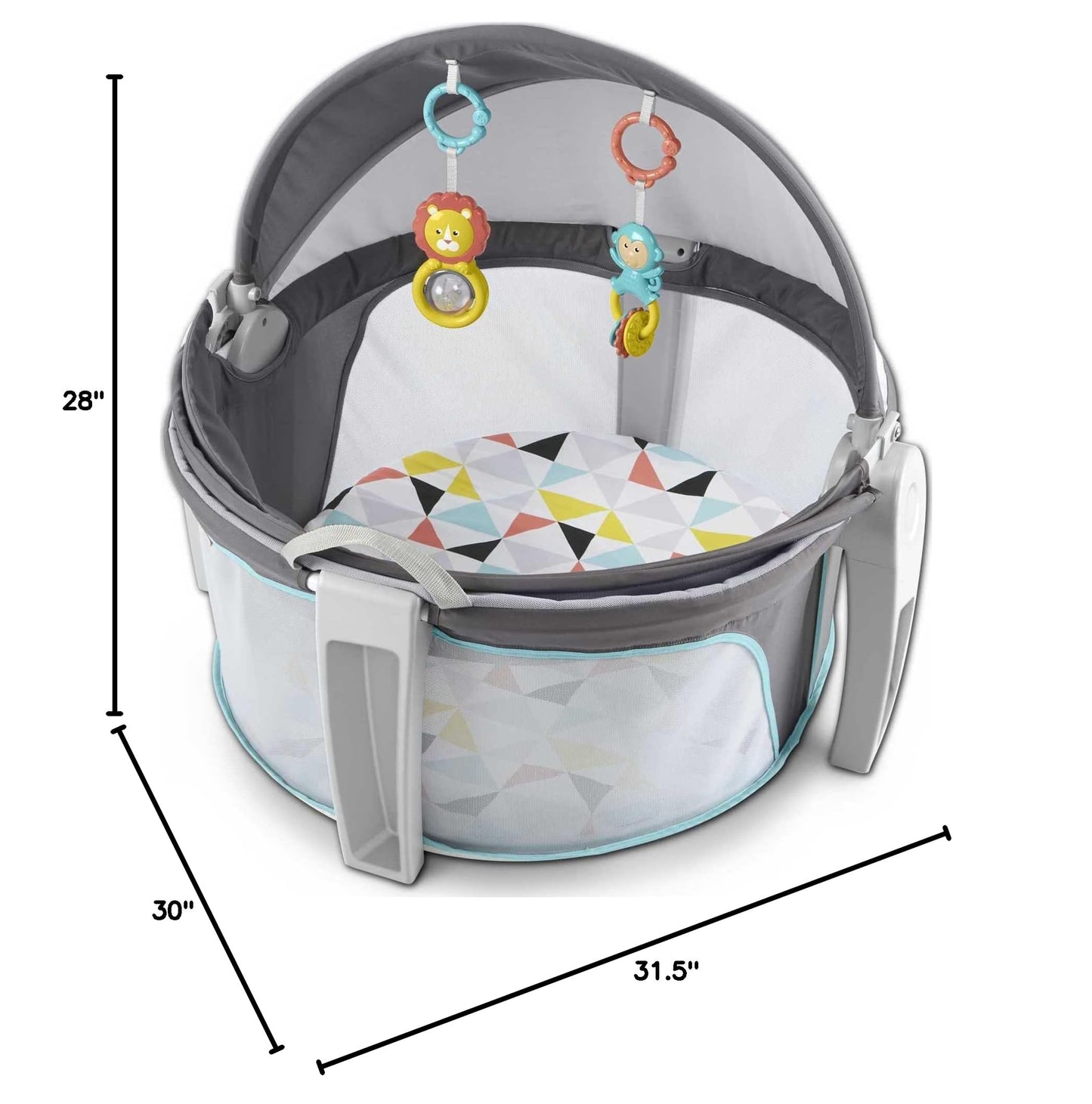 LittleNest™ Portable Baby Cradle – Soft, Safe & Lightweight Travel Bassinet for Newborns (0-18 Months)