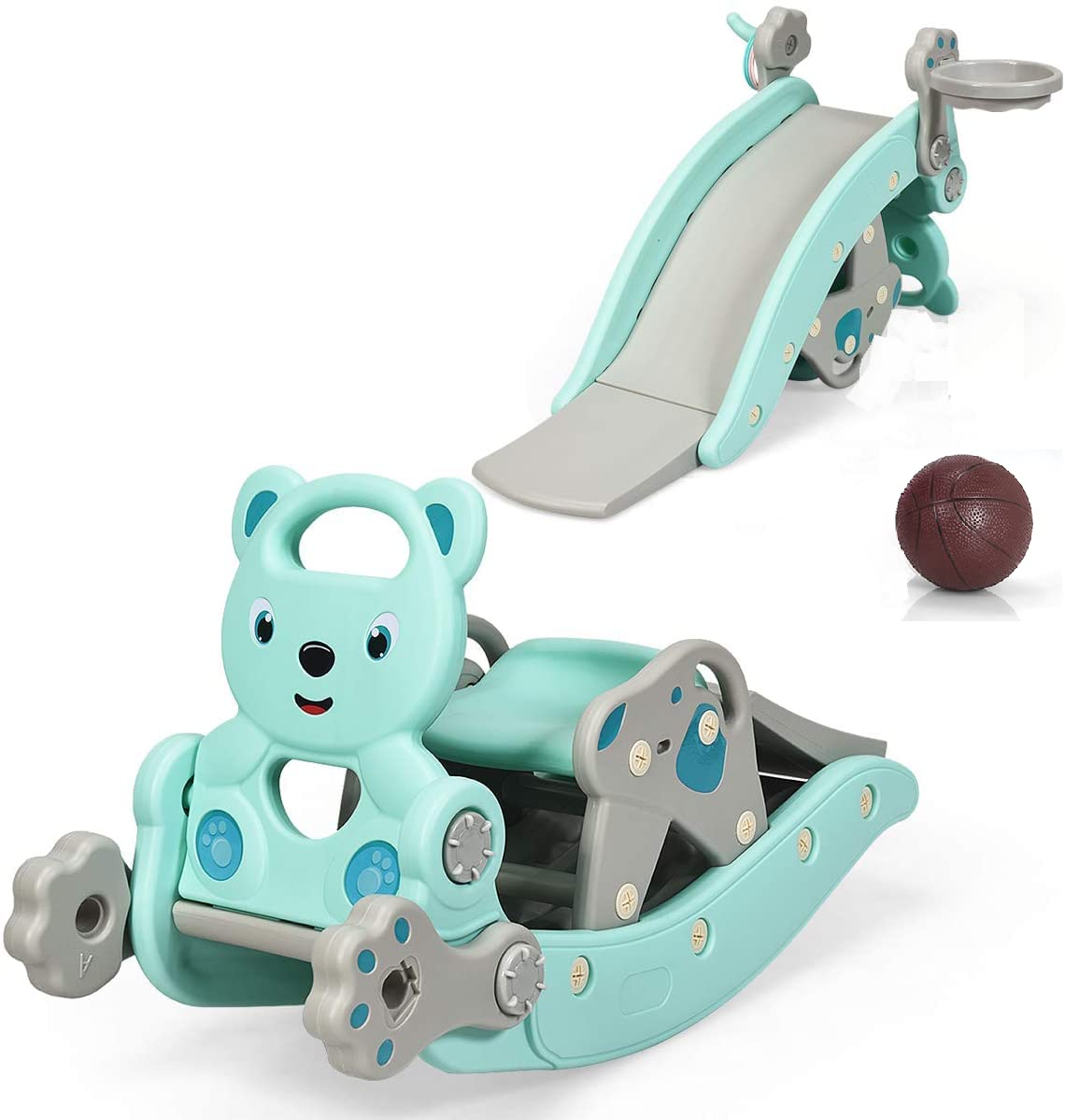 PlayNest™ 5-in-1 Toddler Slide & Rocking Toy – Indoor & Outdoor Fun for Ages 1-5